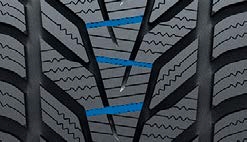 Hankook Winter i*cept evo3 X - Optimalizované cik-cak ramenné drážky Hankook Winter i*cept evo3 X - Optimalizované cik-cak ramenné drážky