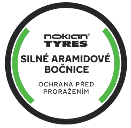 Aramidová ochrana bočnice pred poškodením. Aramidová ochrana bočnice pred poškodením.